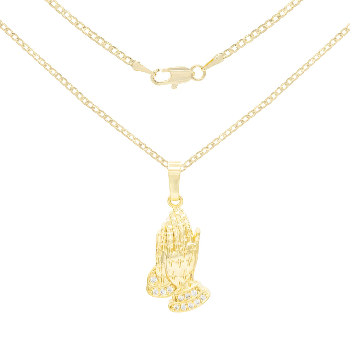 Hamsa Pendant with 14K Gold Filled Rope Necklace 4mm 24 Chain Set for – JB  Jewelry BLVD