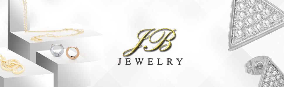 Triangle 14K Gold Filled Silver Earrings Cubic Zirconia Hip Hop Studs – JB  Jewelry BLVD