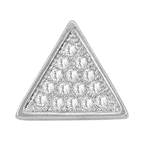 Triangle 14K Gold Filled Silver Earrings Cubic Zirconia Hip Hop Studs – JB  Jewelry BLVD