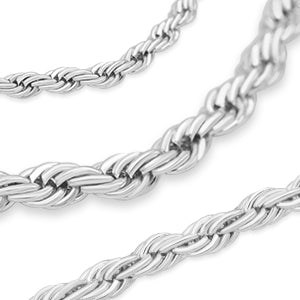 14K Gold Plated Rope Chain Twisted Link Necklace for Men 18 20 24 3 – JB  Jewelry BLVD