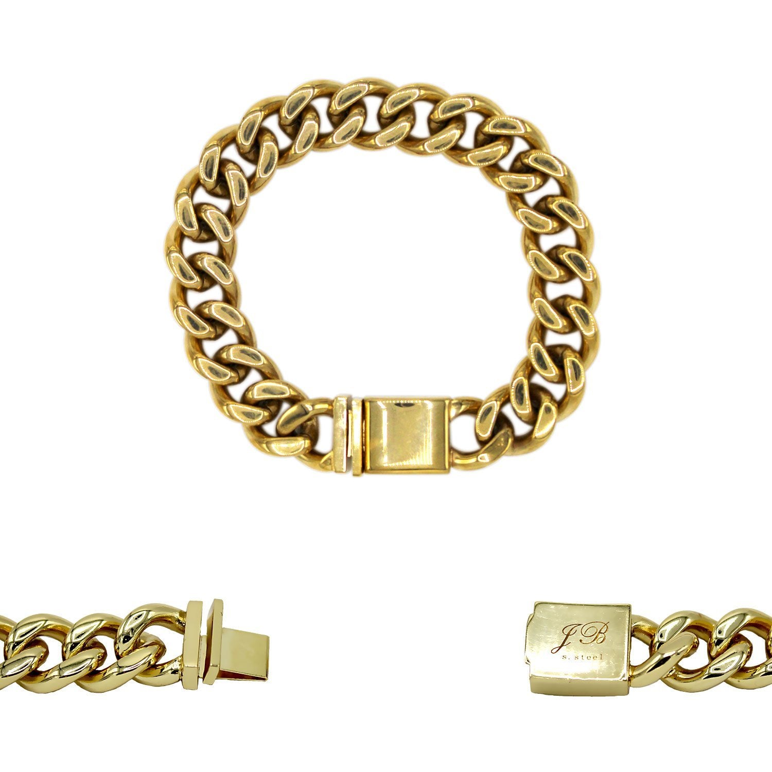 Buy Cuban Link Bracelet, 18k Gold Filled Cuban Chain Bracelet, Gold Curb Link  Bracelet, Gold Link Stacking Bracelet, Thick Chain Bracelet Online in India  - Etsy