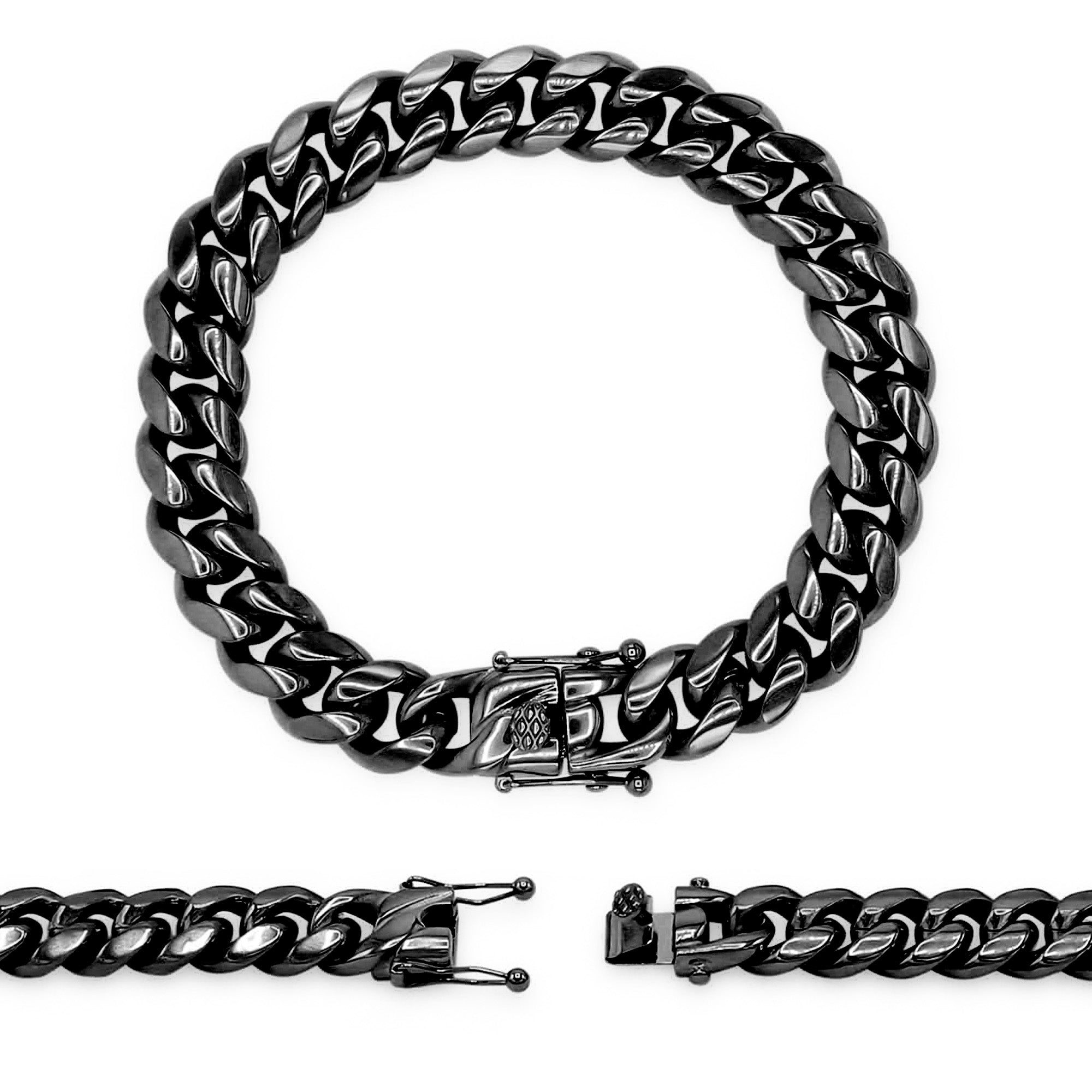 Stainless Steel 8.5 Inch Curb Bracelet | H.Samuel