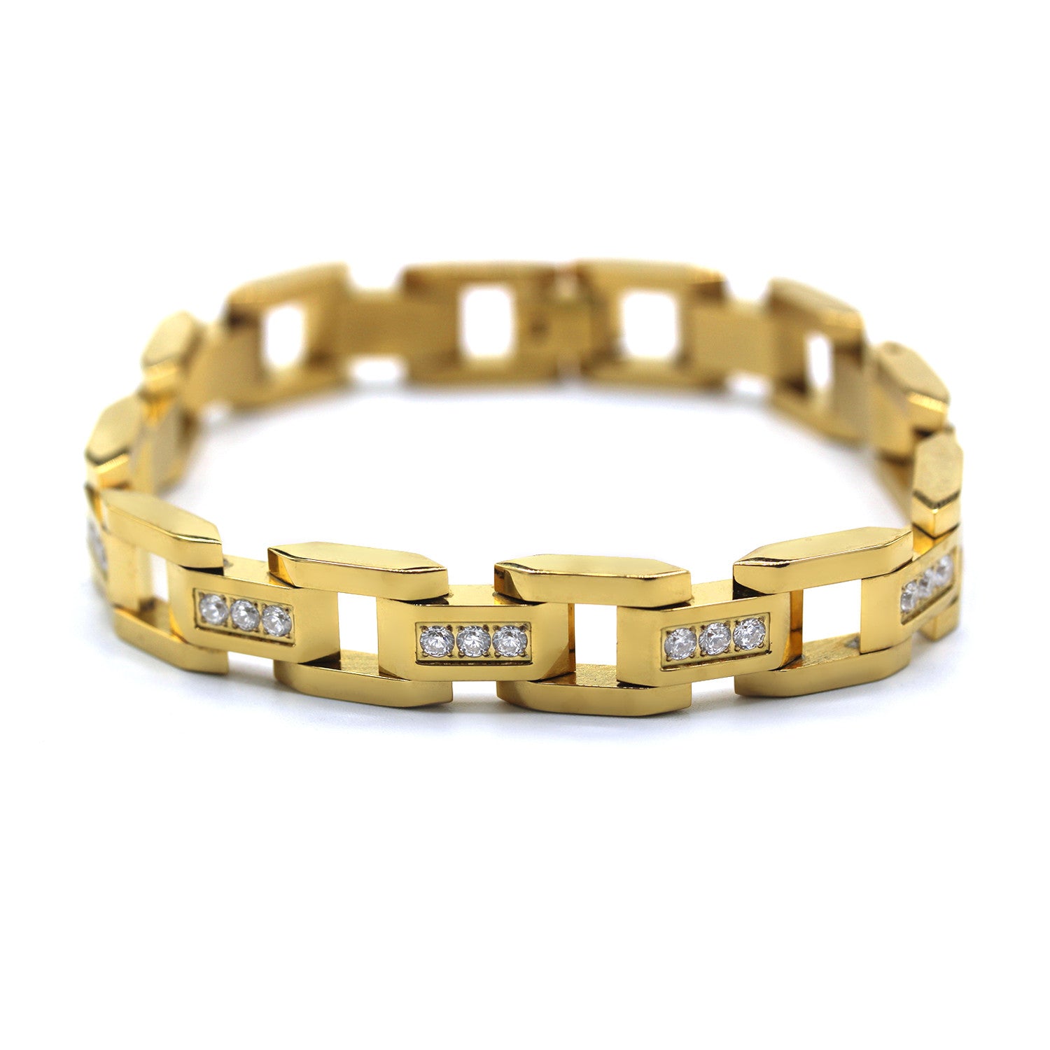 Jazz Men's Gold Bracelet