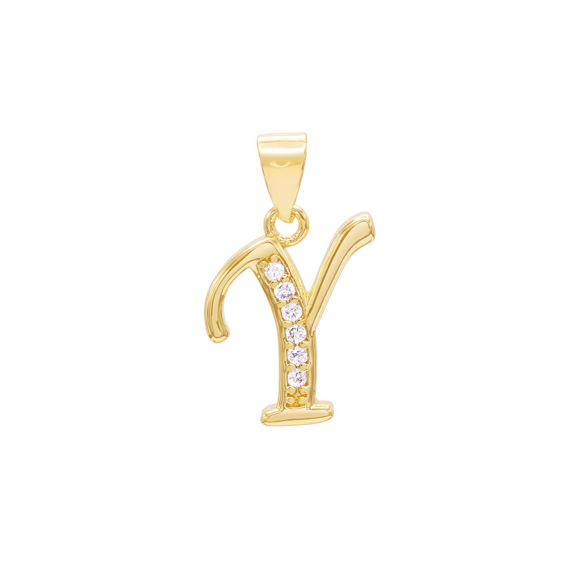 Gold plated base Letter Z Italian Charm Bracelet Link - Sexy Sparkles  Fashion Jewelry