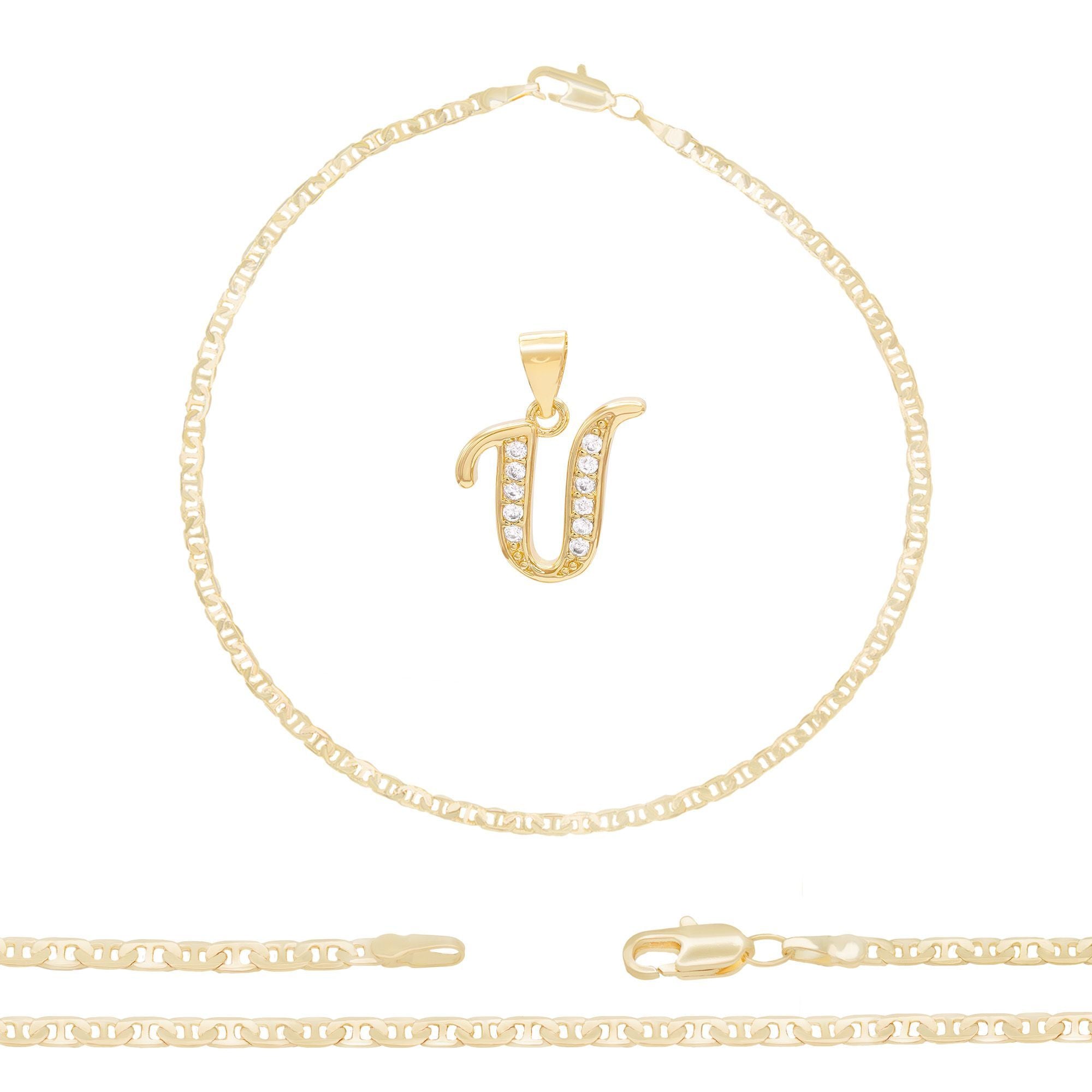 Just For You Initial Necklace — Letter Q